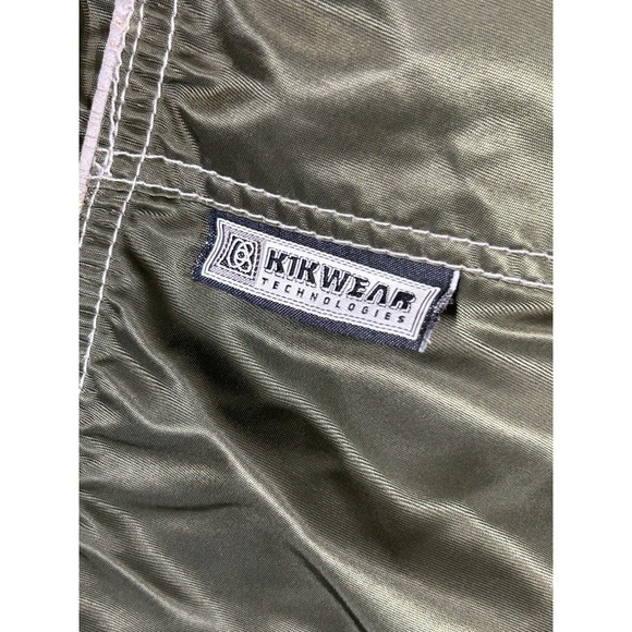 90s Kikwear Nylon Baggy Wide Leg Raver Shorts Made USA Skater Sz 31 *Tagged 32* - Picture 4 of 13